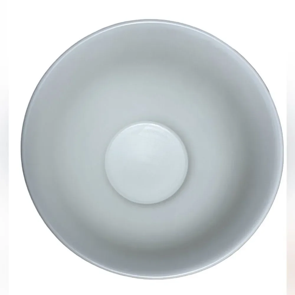 Bee & Willow Ivory Matte Bristol Large Embossed Ceramic Footed Fruit Bowl